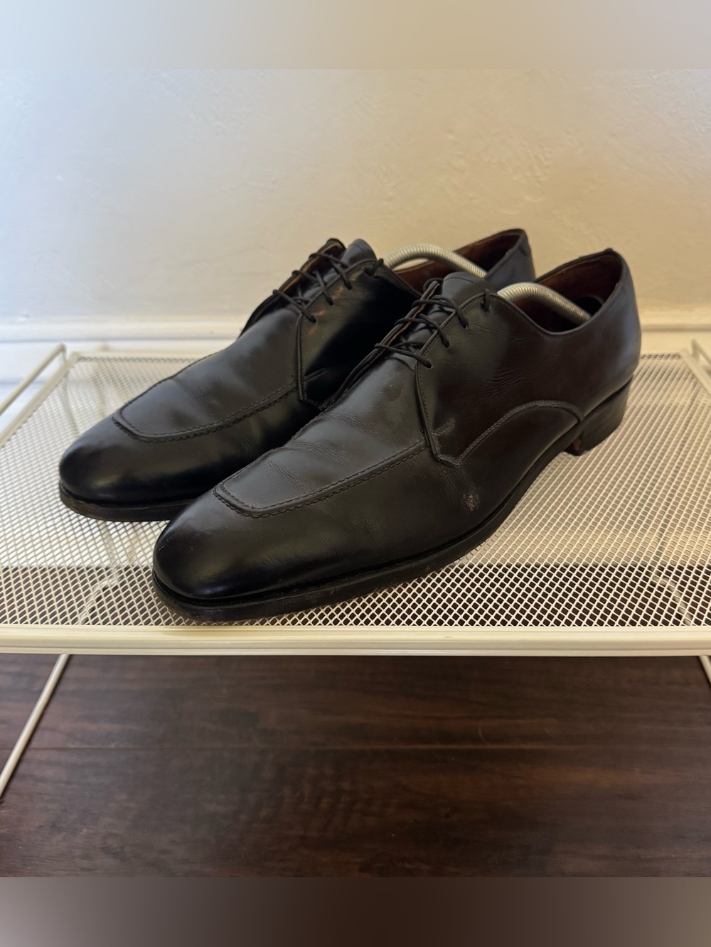 Vintage Allen Edmonds Bond Street Provo Black Leather Oxfords Mens Size 13 AAA
